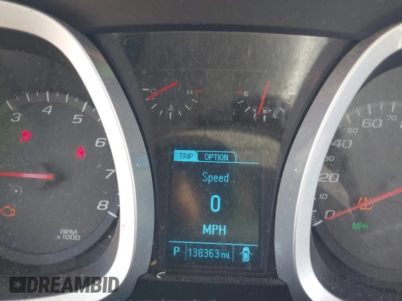 2013 Chevrolet Equinox LT with VIN 2GNFLEEK4D6226135, listed as a IAAI auction lot 41865663 with 138,363 mi miles. Bid and sale history available at carsss.com. Image 7.