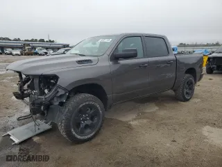 2024 Ram 1500 Tradesman with VIN 1C6SRFGT3RN177618, listed as a Copart auction lot 44201155 with 6,651 mi miles and Salvage Title. Bid and sale history available at carsss.com. Image 1.