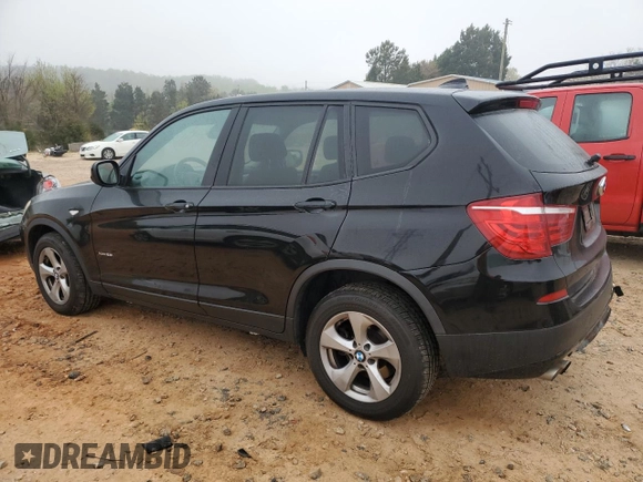 2012 BMW X3 28i with VIN 5UXWX5C57CL719631, listed as a Copart auction lot 51429585 with 196,283 mi miles and Salvage Title. Bid and sale history available at DreamBid. Image 2.