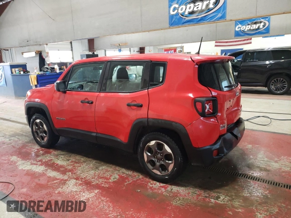 2016 Jeep Renegade Sport with VIN ZACCJBAW3GPC86911, listed as a Copart auction lot 46938265 with 91,630 mi miles and Salvage Title. Bid and sale history available at DreamBid. Image 2.