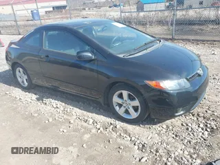 2007 Honda Civic Cpe EX with VIN 2HGFG11867H521361, listed as a IAAI auction lot 41821636 with 88,881 mi miles. Bid and sale history available at carsss.com. Image 1.