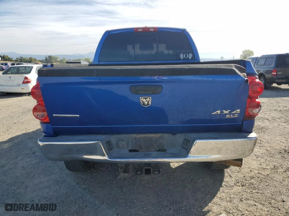 2007 Dodge Ram 2500 SLT with VIN 3D7KS29A97G805663, listed as a Copart auction lot 75465184 with 163,499 mi miles and Salvage Title. Bid and sale history available at carsss.com. Image 6.