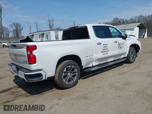 2025 Chevrolet Silverado 1500 with VIN 3GCUKJEL2SG115606, listed as a IAAI auction lot 41917657 with 10,413 mi miles and . Bid and sale history available at DreamBid. Image 4.
