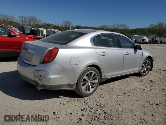 2011 Lincoln MKS with VIN 1LNHL9DR1BG614052, listed as a Copart auction lot 53111205 with Not Provided miles and Salvage Title. Bid and sale history available at DreamBid. Image 3.
