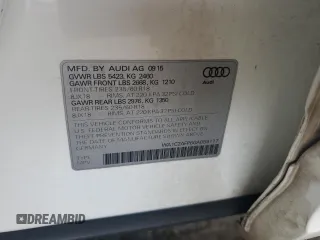 2016 Audi Q5 Premium z VIN WA1C2AFP6GA059117, wystawiony jako Copart lot #60768575 z przebiegiem Nie podano mil oraz Szkoda całkowita • Salvage title. Historia ofert i sprzedaży dostępna na DreamBid. Obrazek 12.