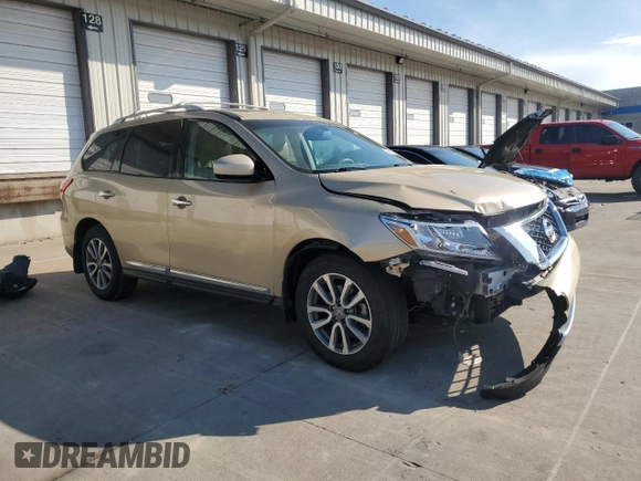 2013 Nissan Pathfinder SV with VIN 5N1AR2MM4DC674655, listed as a Copart auction lot 56116005 with 175,393 mi miles and Salvage title. Bid and sale history available at DreamBid. Image 4.