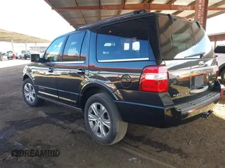 2015 Ford Expedition Platinum with VIN 1FMJU1LT5FEF38026, listed as a IAAI auction lot 41189584 with 129,948 mi miles and . Bid and sale history available at DreamBid. Image 3.