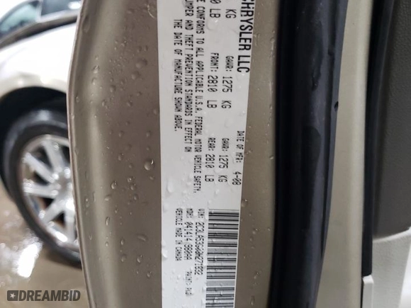 2008 Chrysler 300 Touring with VIN 2C3LA53G08H271832, listed as a Copart auction lot 49165055 with 157,029 mi miles and Salvage Title. Bid and sale history available at carsss.com. Image 12.