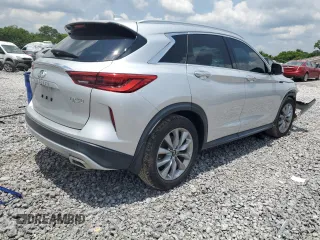 2020 Infiniti QX50 Luxe with VIN 3PCAJ5M14LF100495, listed as a Copart auction lot 60150975 with 33,729 mi miles and Non repairable. Bid and sale history available at DreamBid. Image 3.