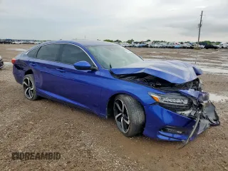 2020 Honda Accord Sport with VIN 1HGCV2F37LA019365, listed as a Copart auction lot 60469655 with 103,881 mi miles and Salvage title. Bid and sale history available at DreamBid. Image 4.