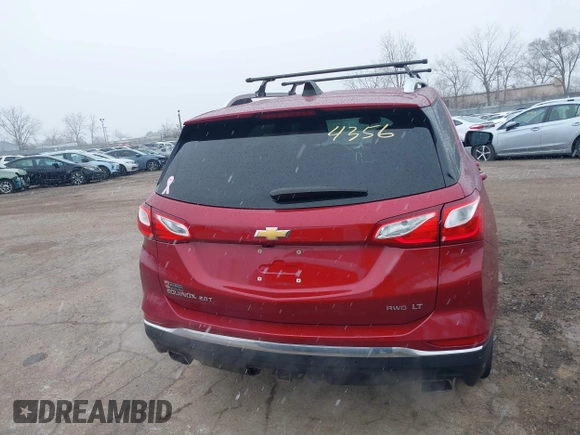 2019 Chevrolet Equinox LT with VIN 2GNAXVEX7K6100147, listed as a IAAI auction lot 41694356 with 105,372 mi miles. Bid and sale history available at carsss.com. Image 16.