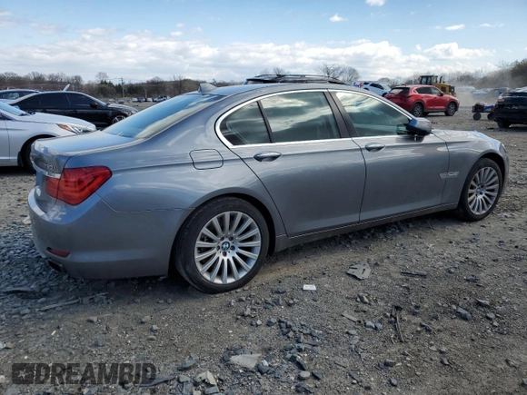2012 BMW 7 Series 750i xDrive with VIN WBAKC6C55CDX99603, listed as a Copart auction lot 50835645 with 135,509 mi miles and Salvage Title. Bid and sale history available at DreamBid. Image 3.