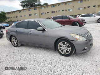 2015 Infiniti Q40 with VIN JN1CV6AP7FM500836, listed as a Copart auction lot 49897315 with 148,535 mi miles and Salvage Title. Bid and sale history available at DreamBid. Image 4.