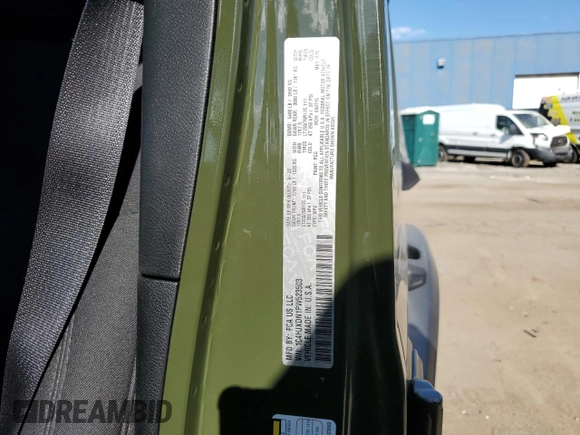 2023 Jeep Wrangler Willys with VIN 1C4HJXDN1PW523503, listed as a Copart auction lot 74976134 with 18,630 mi miles and Clean Title. Bid and sale history available at DreamBid. Image 14.