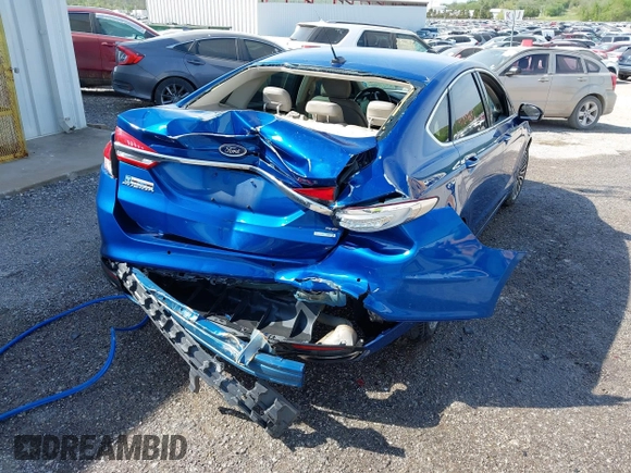 2017 Ford Fusion SE with VIN 3FA6P0H95HR321977, listed as a IAAI auction lot 41854692 with 125,137 mi miles. Bid and sale history available at carsss.com. Image 6.