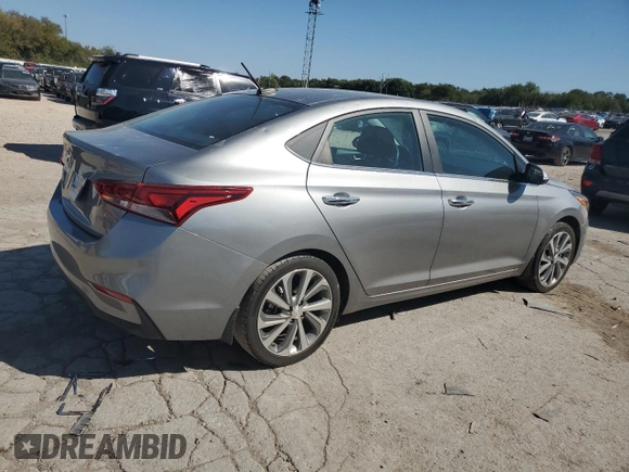 2021 Hyundai Accent Limited with VIN 3KPC34A63ME150065, listed as a Copart auction lot 74012084 with 38,232 mi miles and Salvage Title. Bid and sale history available at carsss.com. Image 3.