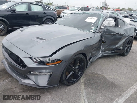 2021 Ford Mustang GT with VIN 1FA6P8CF8M5137349, listed as a IAAI auction lot 41896001 with Not Provided miles. Bid and sale history available at carsss.com. Image 2.
