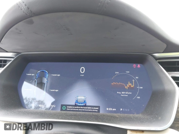 2016 Tesla Model S 70 with VIN 5YJSA1E10GF141725, listed as a IAAI auction lot 41878171 with 119,025 mi miles and . Bid and sale history available at DreamBid. Image 7.