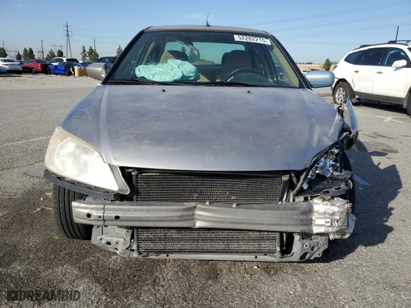 2004 Honda Civic with VIN JHMES96634S019845, listed as a Copart auction lot 52282215 with 150,745 mi miles and Salvage Title. Bid and sale history available at carsss.com. Image 5.