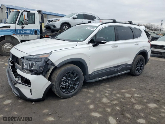 2023 Hyundai Santa Fe XRT with VIN 5NMS6DAJ7PH618867, listed as a Copart auction lot 87570605 with 32,147 mi miles and Salvage Title. Bid and sale history available at carsss.com. Image 1.