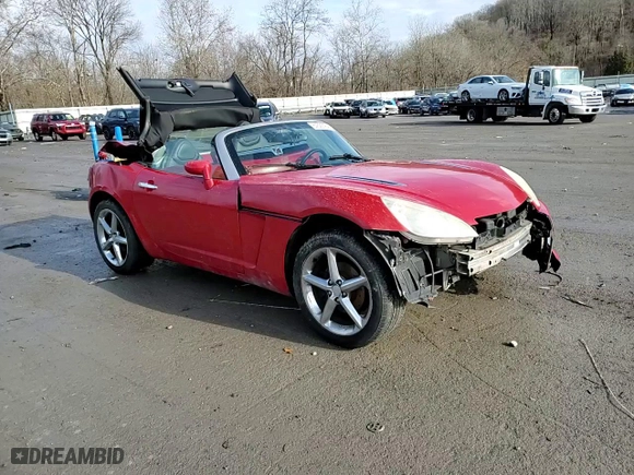 2007 Saturn Sky with VIN 1G8MB35B67Y142074, listed as a Copart auction lot 84326184 with 123,577 mi miles and Salvage Title. Bid and sale history available at carsss.com. Image 10.