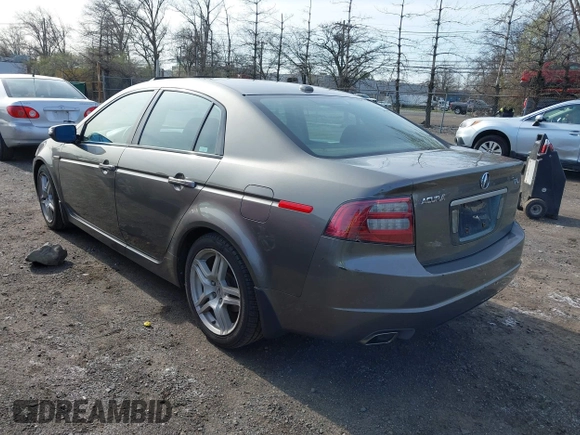 2007 Acura TL with VIN 19UUA662X7A029523, listed as a IAAI auction lot 41946286 with 125,564 mi miles. Bid and sale history available at carsss.com. Image 3.
