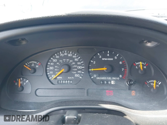 1998 Ford Mustang GT with VIN 1FAFP45X4WF123864, listed as a IAAI auction lot 42028242 with 175,866 mi miles. Bid and sale history available at carsss.com. Image 7.