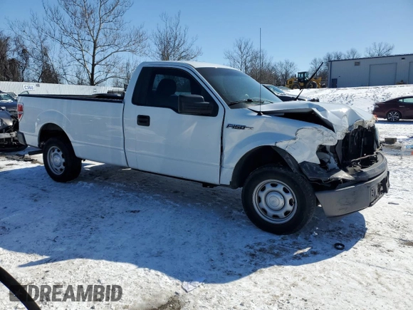 2013 Ford F-150 XL with VIN 1FTMF1CM2DKG48843, listed as a Copart auction lot 45864325 with 154,763 mi miles and Salvage Title. Bid and sale history available at carsss.com. Image 4.