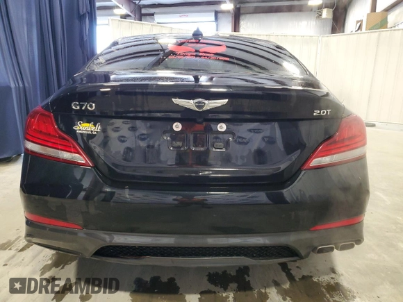 2021 Genesis G70 2.0T with VIN KMTG64LA7MU072306, listed as a Copart auction lot 46165345 with 78,452 mi miles and Clean title. Bid and sale history available at DreamBid. Image 6.
