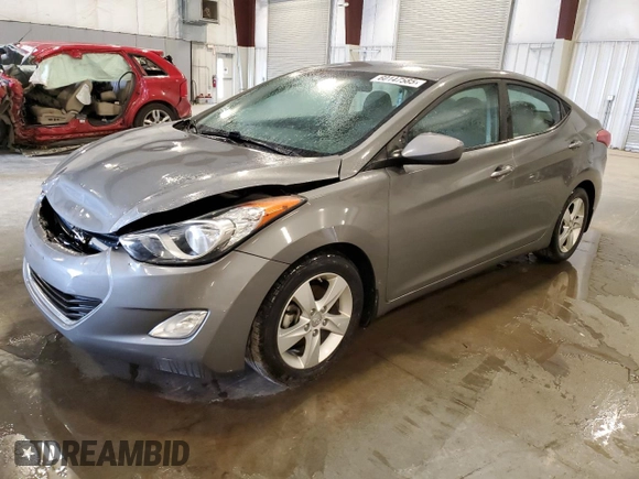 2013 Hyundai Elantra GLS with VIN 5NPDH4AEXDH390531, listed as a Copart auction lot 60147585 with 78,123 mi miles and Salvage title. Bid and sale history available at DreamBid. Image 1.