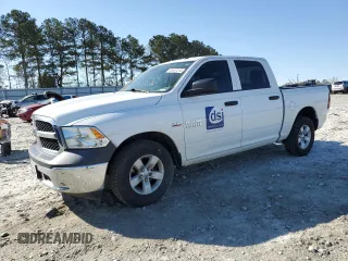 2018 Ram 1500 Tradesman with VIN 3C6RR6KT4JG157803, listed as a Copart auction lot 50487215 with 75,192 mi miles and Salvage title. Bid and sale history available at DreamBid. Image 1.