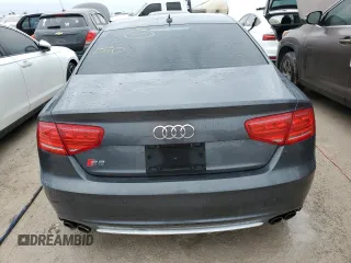 2014 Audi S8 with VIN WAUD2AFD2EN011021, listed as a Copart auction lot 75218154 with 0 mi miles and Non Repairable. Bid and sale history available at carsss.com. Image 6.