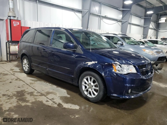 2013 Dodge Grand Caravan R/T with VIN 2C4RDGEG4DR567575, listed as a Copart auction lot 43556615 with 134,259 mi miles and Salvage Title. Bid and sale history available at carsss.com. Image 4.