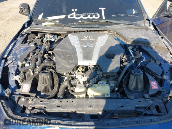 2018 Infiniti Q50 RED SPORT 400 with VIN JN1FV7AR9JM481641, listed as a IAAI auction lot 42040600 with 40,840 mi miles. Bid and sale history available at carsss.com. Image 10.