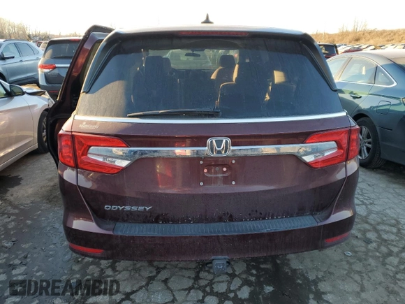 2019 Honda Odyssey EX with VIN 5FNRL6H52KB134725, listed as a Copart auction lot 42708325 with Not Provided miles and Salvage Title. Bid and sale history available at carsss.com. Image 6.