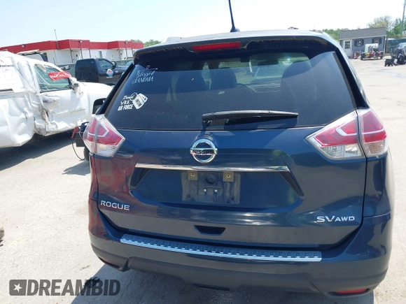 2016 Nissan Rogue SV with VIN KNMAT2MV2GP692275, listed as a IAAI auction lot 42171702 with 33,413 mi miles. Bid and sale history available at carsss.com. Image 16.