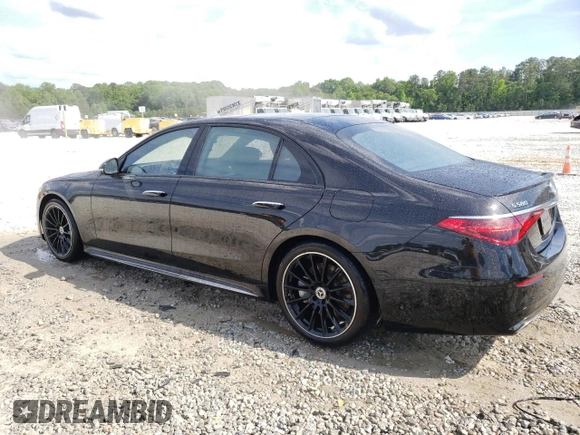 2023 Mercedes-Benz S-Class S 580e with VIN W1K6G6KB4PA201921, listed as a Copart auction lot 46741854 with 9,083 mi miles. Bid and sale history available at carsss.com. Image 2.