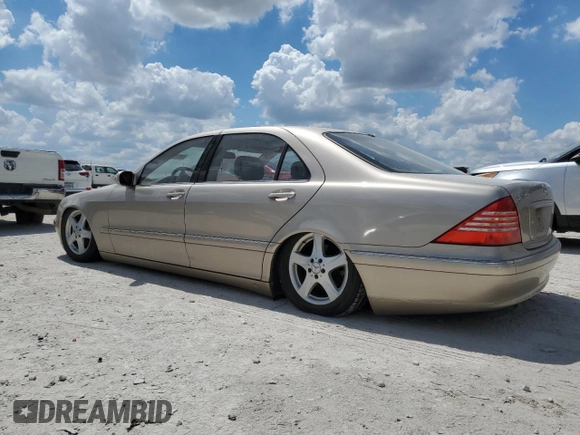 2004 Mercedes-Benz S-Class 5.0L with VIN WDBNG75JX4A420200, listed as a Copart auction lot 69535384 with 0 mi miles and Clean Title. Bid and sale history available at carsss.com. Image 2.