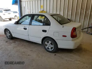 2002 Hyundai Accent GL with VIN KMHCG45C82U380280, listed as a Copart auction lot 79087254 with 173,764 mi miles and Clean Title. Bid and sale history available at carsss.com. Image 2.