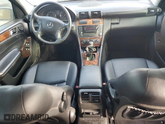 2007 Mercedes-Benz C 280 Luxury with VIN WDBRF54H07F857329, listed as a Copart auction lot 85260294 with 185,344 mi miles and Salvage title. Bid and sale history available at DreamBid. Image 8.