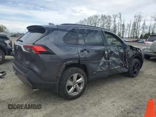 2020 Toyota RAV4 Hybrid Limited with VIN 2T3DWRFV0LW075076, listed as a Copart auction lot 52705445 with 45,236 mi miles and Salvage Title. Bid and sale history available at carsss.com. Image 3.
