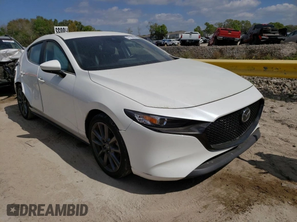2020 Mazda Mazda3 Hatchback with VIN JM1BPALM4L1159966, listed as a Copart auction lot 42108503 with 54,743 mi miles. Bid and sale history available at carsss.com. Image 4.