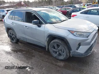 2021 Toyota RAV4 Hybrid XSE with VIN 4T3E6RFV8MU059858, listed as a IAAI auction lot 41423611 with 14,281 mi miles and . Bid and sale history available at DreamBid. Image 1.
