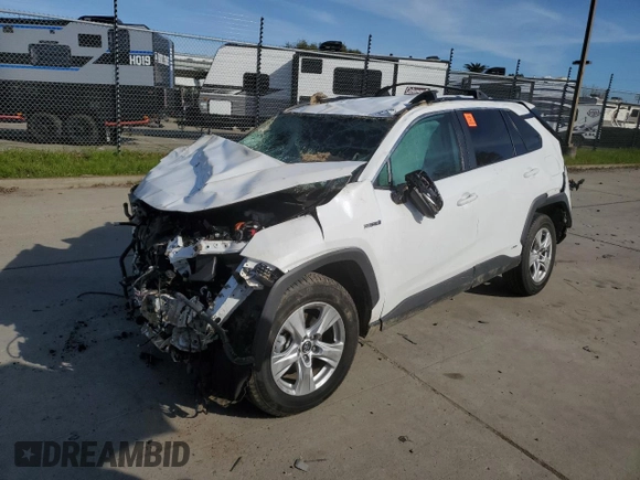 2021 Toyota RAV4 Hybrid LE with VIN 4T3M6RFV3MU006495, listed as a Copart auction lot 49786125 with 36,772 mi miles and Salvage Title. Bid and sale history available at carsss.com. Image 1.