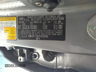 2009 Kia Sportage LX with VIN KNDJE723X97633888, listed as a IAAI auction lot 41362964 with Not Provided miles. Bid and sale history available at carsss.com. Image 9.