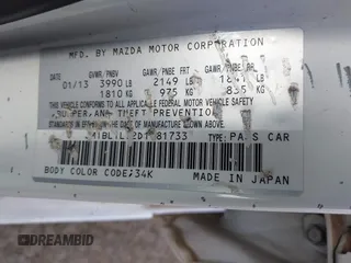 2013 Mazda 3 i Touring with VIN JM1BL1L72D1781733, listed as a IAAI auction lot 41903733 with 138,286 mi miles and . Bid and sale history available at carsss.com. Image 9.