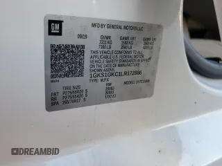 2020 GMC Yukon XL SLT with VIN 1GKS1GKC1LR172886, listed as a Copart auction lot 87011634 with 90,833 mi miles and Salvage Title. Bid and sale history available at carsss.com. Image 15.