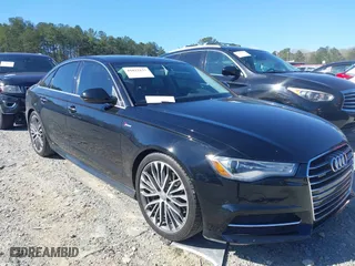 2016 Audi A6 3.0T Premium Plus with VIN WAUFGAFC9GN004863, listed as a IAAI auction lot 41822157 with 126,055 mi miles. Bid and sale history available at carsss.com. Image 1.