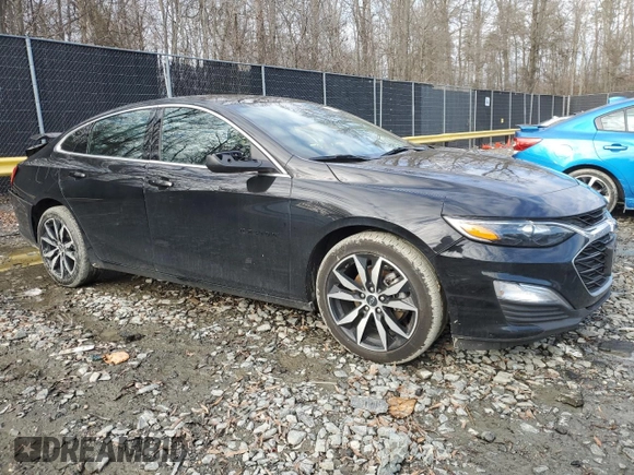 2024 Chevrolet Malibu RS with VIN 1G1ZG5ST2RF138164, listed as a Copart auction lot 43367865 with 21,415 mi miles and Salvage Title. Bid and sale history available at DreamBid. Image 4.