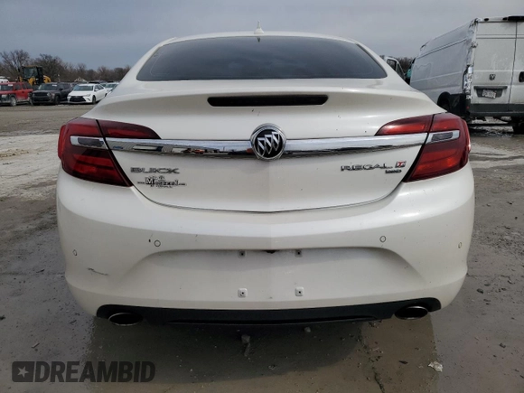 2014 Buick Regal Premium I with VIN 2G4GP5EX6E9202122, listed as a Copart auction lot 47023135 with 128,687 mi miles and Salvage Title. Bid and sale history available at DreamBid. Image 6.